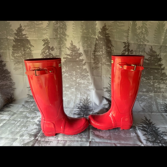 Pink Hunter rain boots - Picture 2 of 4